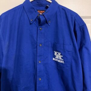 UK Wildcats long-sleeved, button-up shirt, Three Square by Royce Apparel 2XL